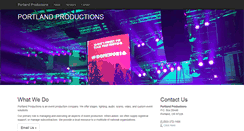 Desktop Screenshot of portlandproductions.net