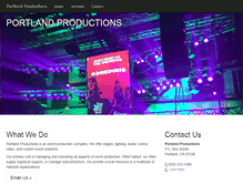 Tablet Screenshot of portlandproductions.net